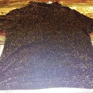 Women's sparkling stretch top